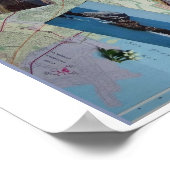 サンフランシスコヴィンテージ風景ポスター ポスター (角)