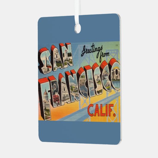 サンフランシスコヴィンテージ メタルオーナメント (正面左)