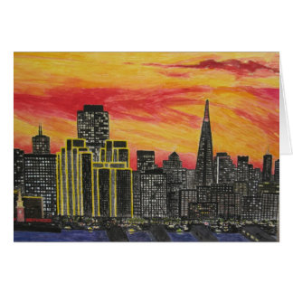 サンフランシスコ上の日没