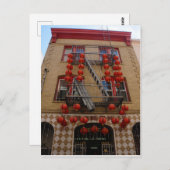 サンフランシスコ中華街の寺院はがき ポストカード (正面/裏面)