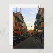 サンフランシスコ中華街灯#2はがき ポストカード (正面/裏面)