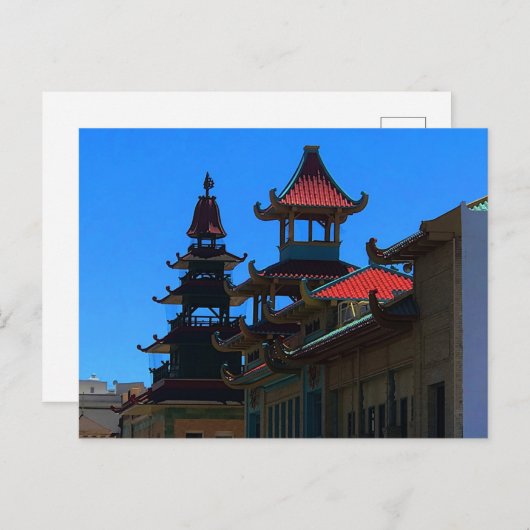 サンフランシスコ中華街#10はがき ポストカード (正面/裏面)