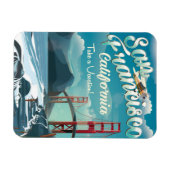 サンフランシスコ休暇の旅行ポスター マグネット (横)