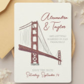 サンフランシスコ保存日付招待状 招待状