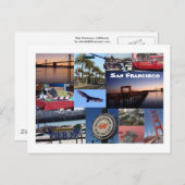 サンフランシスコ写真コラージュ ポストカード (正面/裏面)