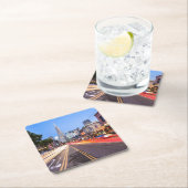 サンフランシスコ北ビーチ運動ぼやけ交通 スクエアペーパーコースター (インサイチュ)