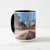 サンフランシスコ北ビーチ運動ぼやけ交通 マグカップ (正面左)