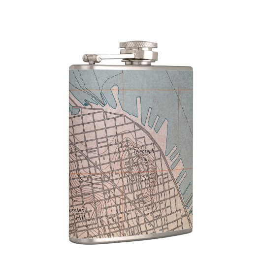 サンフランシスコ北東部の地形図 フラスク (右)