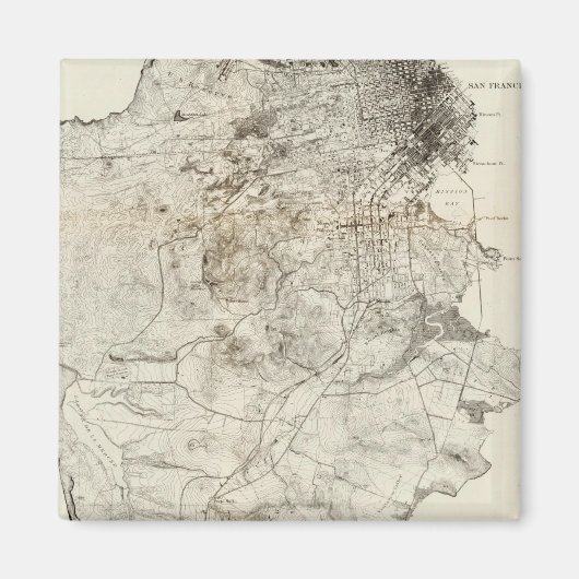 サンフランシスコ半島 マグネット (正面)