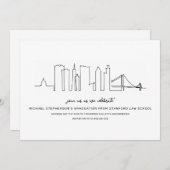 サンフランシスコ卒業 招待状 (正面/裏面)