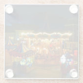 サンフランシスコ回転木馬ピア39 #2グラスコアスター ガラスコースター (裏面)