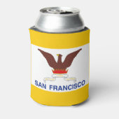 サンフランシスコ国旗、カリフォルニアクーラーボックス 缶クーラー (缶裏面)