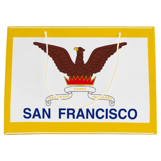 サンフランシスコ国旗、カリフォルニア大抱き枕 ラージペーパーバッグ (正面)