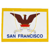 サンフランシスコ国旗、カリフォルニア大抱き枕 ラージペーパーバッグ (裏面)