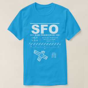 サンフランシスコ国際的空港SFO Tシャツ