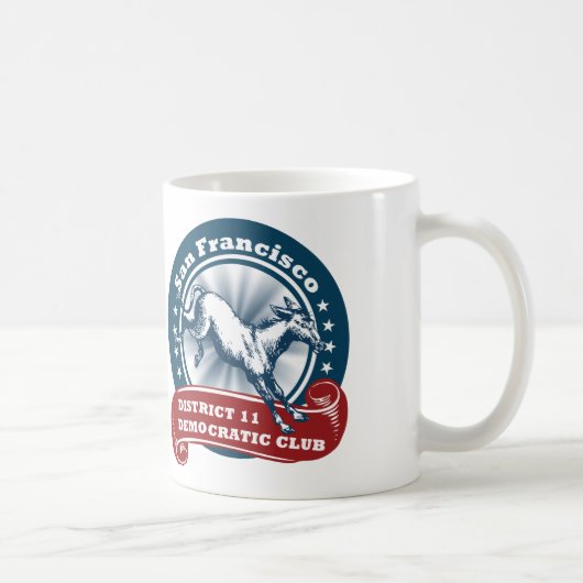 サンフランシスコ地区11民主党員はマグを嘆きます コーヒーマグカップ (右)