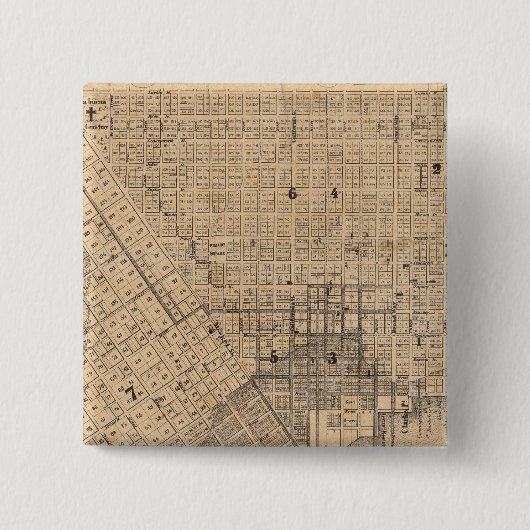 サンフランシスコ地図 缶バッジ (正面)