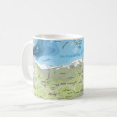 サンフランシスコ地形マグ – ノース コーヒーマグカップ (正面左)