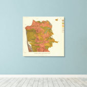 サンフランシスコ地震の強度 キャンバスプリント (インサイチュ (ウッドフロア))