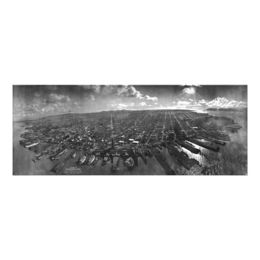 サンフランシスコ地震遺跡1906年パノラマ フォトプリント            (正面)