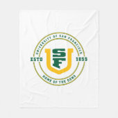 サンフランシスコ大学 フリースブランケット (正面)