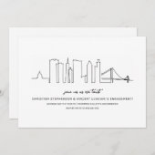 サンフランシスコ婚約パーティ 招待状 (正面/裏面)