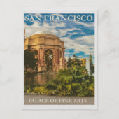 サンフランシスコ宮殿ファインアートヴィンテージトラベル ポストカード (正面)