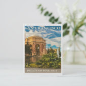 サンフランシスコ宮殿ファインアートヴィンテージトラベル ポストカード (スタンド正面)