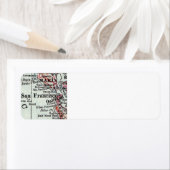 サンフランシスコ差出人住所ラベルカップルギフト ラベル (インサイチュ)