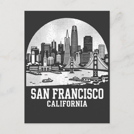 サンフランシスコ市カリフォルニア ポストカード (正面)