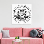 サンフランシスコ市印章（カリフォルニア州，アメリカ） キャンバスプリント (インサイチュ (リビング))