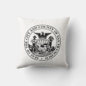 サンフランシスコ市印章（カリフォルニア州，アメリカ） クッション (裏面)
