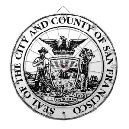 サンフランシスコ市印章（カリフォルニア州，アメリカ） ダーツボード