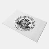 サンフランシスコ市印章(カリフォルニア州,アメリカ) ドアマット (アングル)