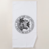 サンフランシスコ市印章(カリフォルニア州,アメリカ) ビーチタオル (正面)