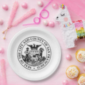 サンフランシスコ市印章(カリフォルニア州,アメリカ) ペーパープレート (パーティー)