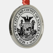 サンフランシスコ市印章(カリフォルニア州,アメリカ) メタルオーナメント (右)