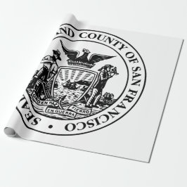 サンフランシスコ市印章（カリフォルニア州，アメリカ） ラッピングペーパー