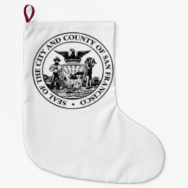 サンフランシスコ市印章（カリフォルニア州，アメリカ） ラージクリスマスストッキング