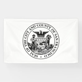 サンフランシスコ市印章（カリフォルニア州，アメリカ） 横断幕