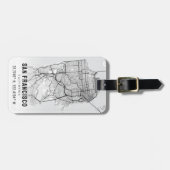 サンフランシスコ市地図と地形 ラゲッジタグ (正面横)