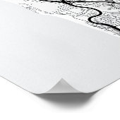 サンフランシスコ市地図+お住まいの地域のポスター ポスター (角)