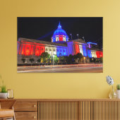 サンフランシスコ市役所のフラッグデー キャンバスプリント (インサイチュ (リビング))