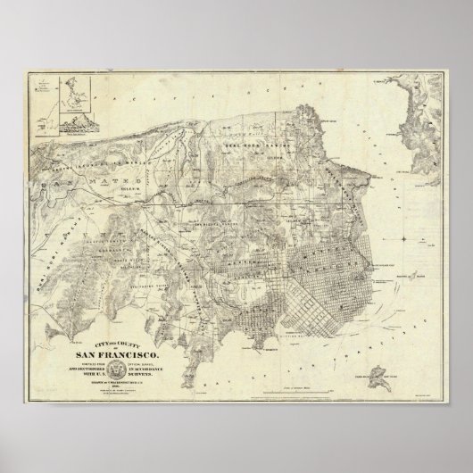 サンフランシスコ市郡 ポスター (正面)