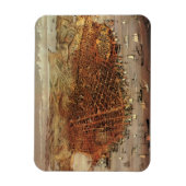 サンフランシスコ市、カリフォルニア州の古地図 マグネット (縦)