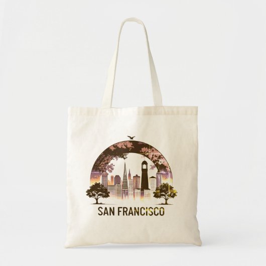 サンフランシスコ市 カリフォルニア州 アメリカ トートバッグ (正面)