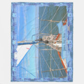 サンフランシスコ帆走0869 フリースブランケット (正面)