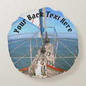 サンフランシスコ帆走0869 ラウンドクッション (裏面)