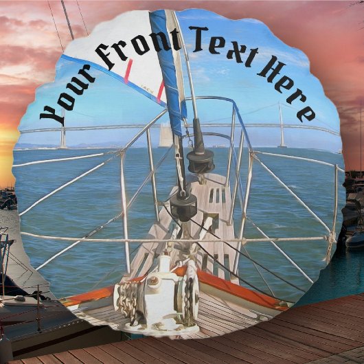 サンフランシスコ帆走0869 ラウンドクッション