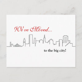 サンフランシスコ引っ越し祝いパーティーまたは引越 案内ポストカード